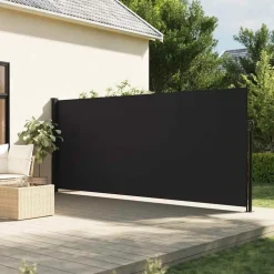 VIDAXL - Auvent latéral rétractable noir 160x300 cm