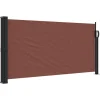 VIDAXL - Auvent latéral rétractable marron 100x300 cm