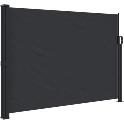 VIDAXL - Auvent latéral rétractable noir 140x600 cm