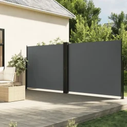 VIDAXL - Auvent latéral rétractable anthracite 160x1200 cm
