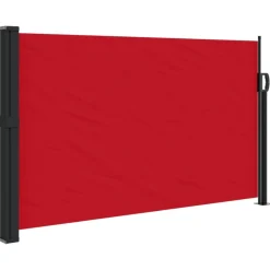 VIDAXL - Auvent latéral rétractable rouge 120x600 cm