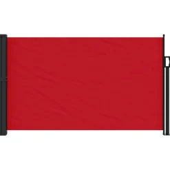 VIDAXL - Auvent latéral rétractable rouge 120x600 cm