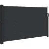 VIDAXL - Auvent latéral rétractable noir 117x300 cm
