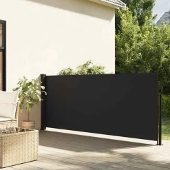 VIDAXL - Auvent latéral rétractable noir 117x300 cm