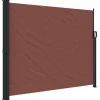 VIDAXL - Auvent latéral rétractable marron 160x500 cm