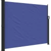 VIDAXL - Auvent latéral rétractable bleu 160x600 cm