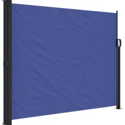 VIDAXL - Auvent latéral rétractable bleu 160x600 cm
