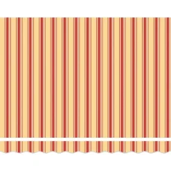 VIDAXL - Auvent rétractable jaune et blanc 3,5x2,5 m tissu et aluminium