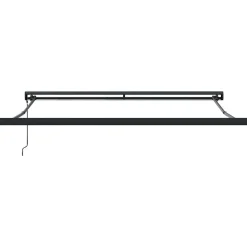 VIDAXL - Auvent rétractable jaune et blanc 3,5x2,5 m tissu et aluminium