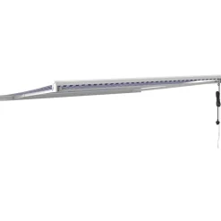 VIDAXL - Auvent rétractable bleu et blanc 4x3 m tissu et aluminium