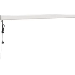 VIDAXL - Auvent rétractable bleu et blanc 4x3 m tissu et aluminium