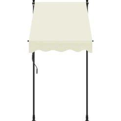 VIDAXL - Auvent rétractable crème 100x150 m tissu et acier
