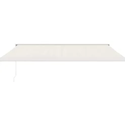 VIDAXL - Auvent rétractable crème 4x3 m tissu et aluminium