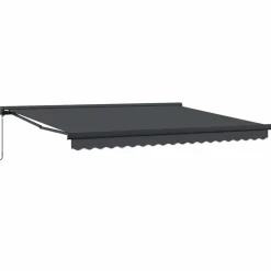 VIDAXL - Auvent rétractable anthracite 4x3 m tissu et aluminium