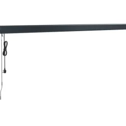 VIDAXL - Auvent rétractable anthracite 4x3 m tissu et aluminium