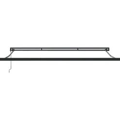 VIDAXL - Auvent rétractable jaune et blanc 4x3 m tissu et aluminium