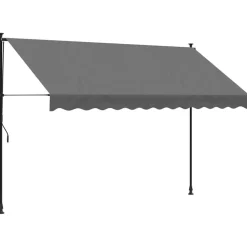 VIDAXL - Auvent rétractable anthracite 300x150 m tissu et acier