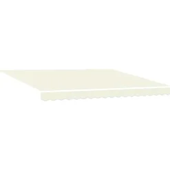 VIDAXL - Auvent rétractable crème 4x3 m tissu et aluminium