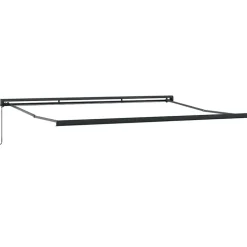 VIDAXL - Auvent rétractable crème 4x3 m tissu et aluminium