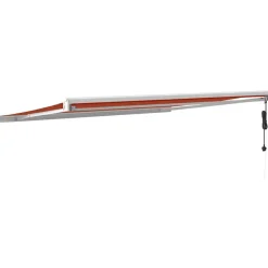 VIDAXL - Auvent rétractable orange et marron 4,5x3 m tissu et aluminium