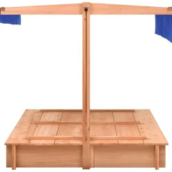 VIDAXL - Bac à sable avec toit bois de sapin 112x112x112 cm