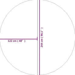 VIDAXL - Bâche de piscine gris clair ø244 cm géotextile polyester
