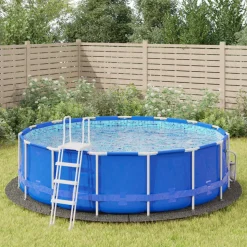 VIDAXL - Bâche de piscine gris clair ø458 cm géotextile polyester
