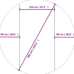 VIDAXL - Bâche de piscine gris clair ø306 cm géotextile polyester