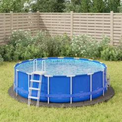 VIDAXL - Bâche de piscine gris clair ø366 cm géotextile polyester