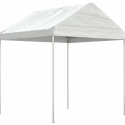 VIDAXL - Belvédère avec toit blanc 4,46x2,28x2,69 m polyéthylène