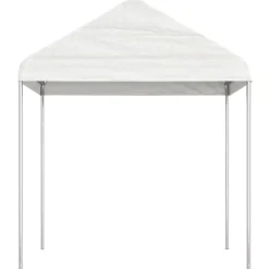 VIDAXL - Belvédère avec toit blanc 4,46x2,28x2,69 m polyéthylène