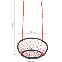 VIDAXL - Chaise balançoire en forme de toile 60 cm