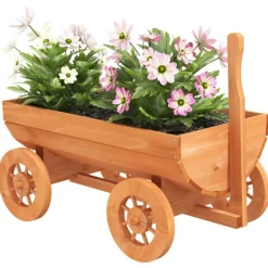 VIDAXL - Chariot décoratif 70x43x54 cm bois massif de sapin