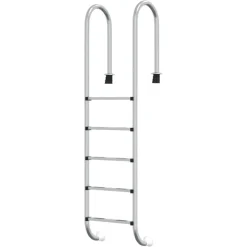 VIDAXL - Échelle de piscine 54x38x211 cm acier inoxydable 304