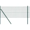 VIDAXL - Clôture avec poteaux vert 0,8 x 50 m acier