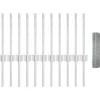 VIDAXL - Clôture avec poteaux argent 0.4 x 25 m acier