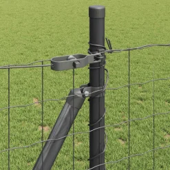 VIDAXL - Clôture avec poteaux gris 0.8 x 25 m acier