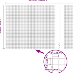 VIDAXL - Clôture en fil soudé vert 1 x 50 m acier