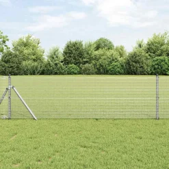 VIDAXL - Clôture en fil soudé argent 0.5 x 50 m acier