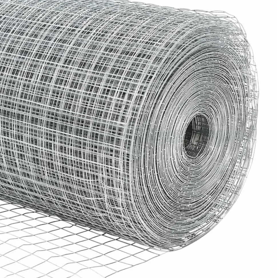 VIDAXL - Clôture en fil soudé argent 1.4 x 10 m acier