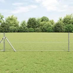 VIDAXL - Clôture en fil soudé argent 0.6 x 10 m acier
