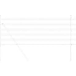 VIDAXL - Clôture en fil soudé argent 0.6 x 10 m acier
