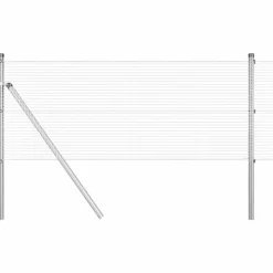 VIDAXL - Clôture en fil soudé argent 0.8 x 25 m acier