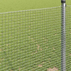 VIDAXL - Clôture en fil soudé argent 0.8 x 25 m acier