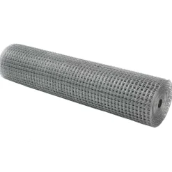 VIDAXL - Clôture en fil soudé argent 0.6 x 25 m acier