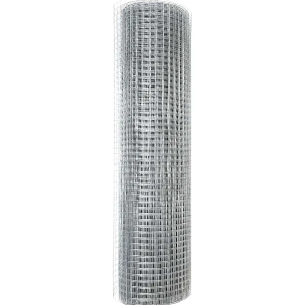 VIDAXL - Clôture en fil soudé argent 0.6 x 25 m acier