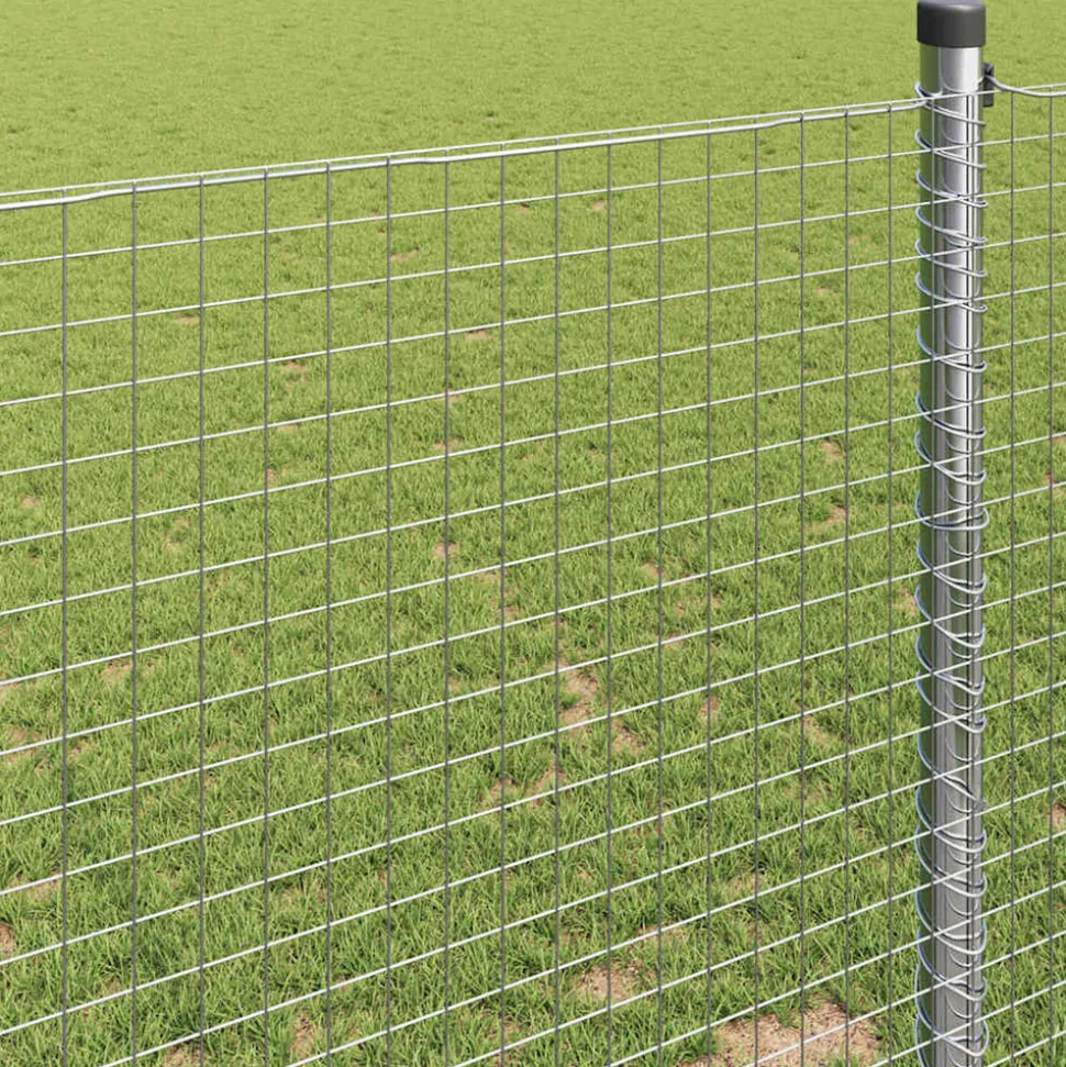 VIDAXL - Clôture en fil soudé argent 1 x 50 m acier