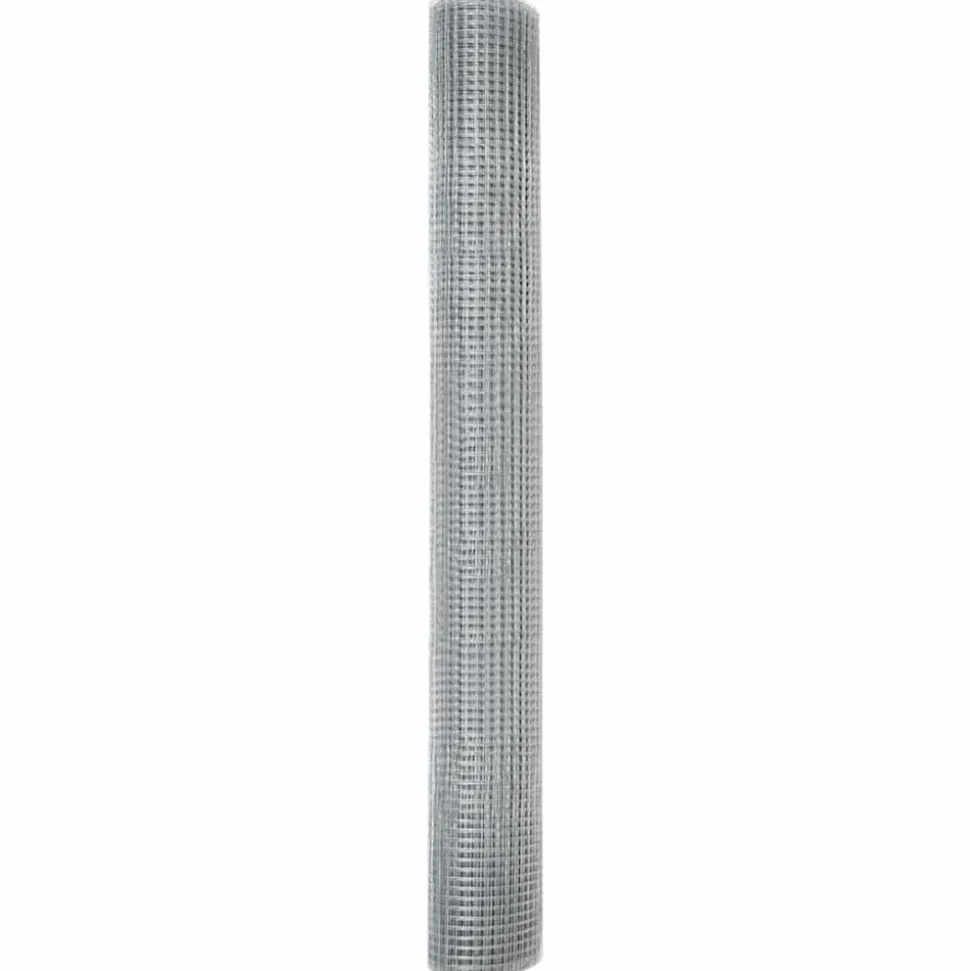VIDAXL - Clôture en fil soudé argent 1 x 50 m acier