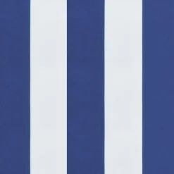 VIDAXL - Coussin de banc de jardin rayures bleues et blanches 200x50x7cm