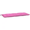 VIDAXL - Coussin de banc de jardin rose 120x50x7 cm tissu